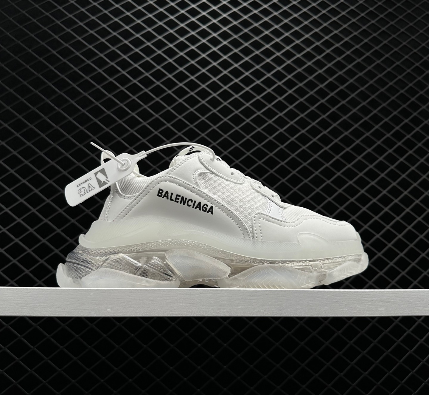 Balenciaga Triple S Clear Sole Light Beige 544351W2GA19100 - Authentic Designer Sneakers for Style Enthusiasts