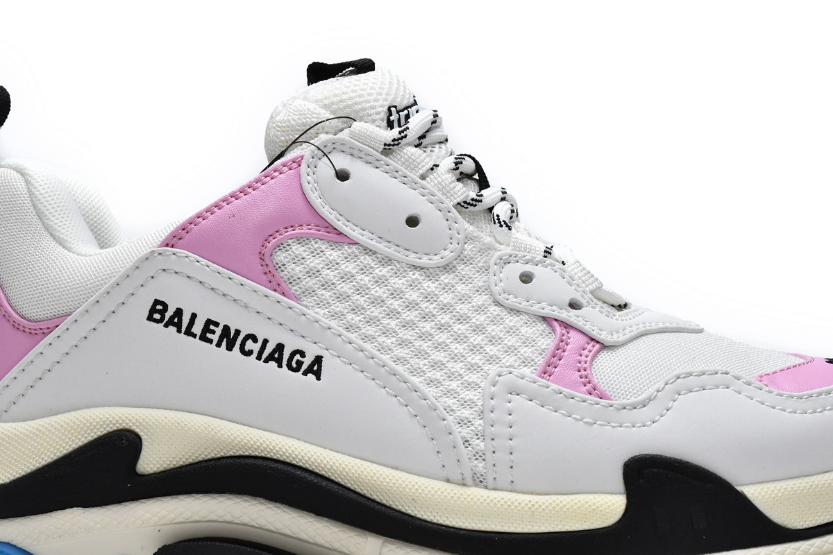 Balenciaga Triple S Blue Pink 524039 W09ON 8866 - Stylish and Unique Footwear