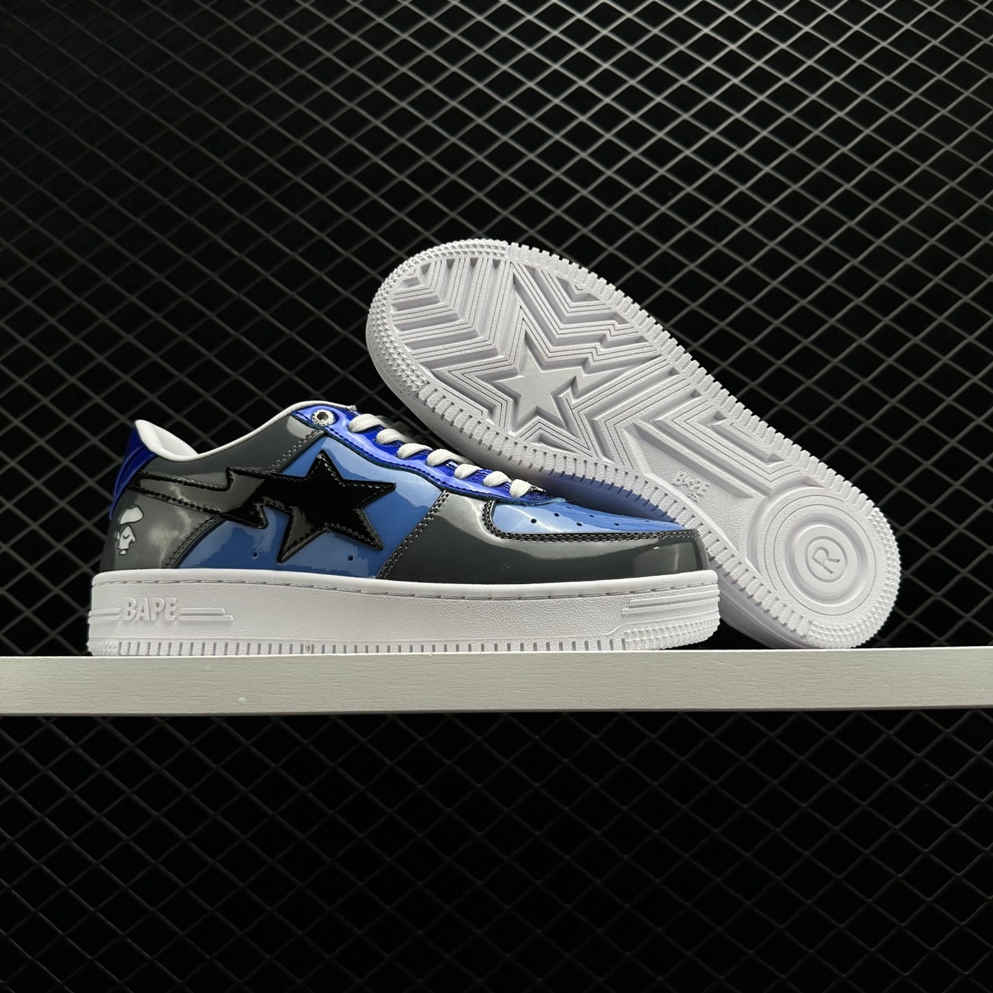 A Bathing Ape Bape Sta Low Navy Color Combo - Trendy & Stylish Sneakers