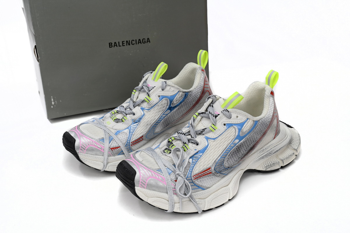 Balenciaga 3XL Sneaker Worn-Out - White Blue Red | Limited Edition Balenciaga 3XL Sneaker Worn-Out - White Blue Red | Limited Edition