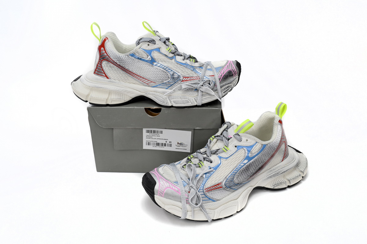 Balenciaga 3XL Sneaker Worn-Out - White Blue Red | Limited Edition Balenciaga 3XL Sneaker Worn-Out - White Blue Red | Limited Edition