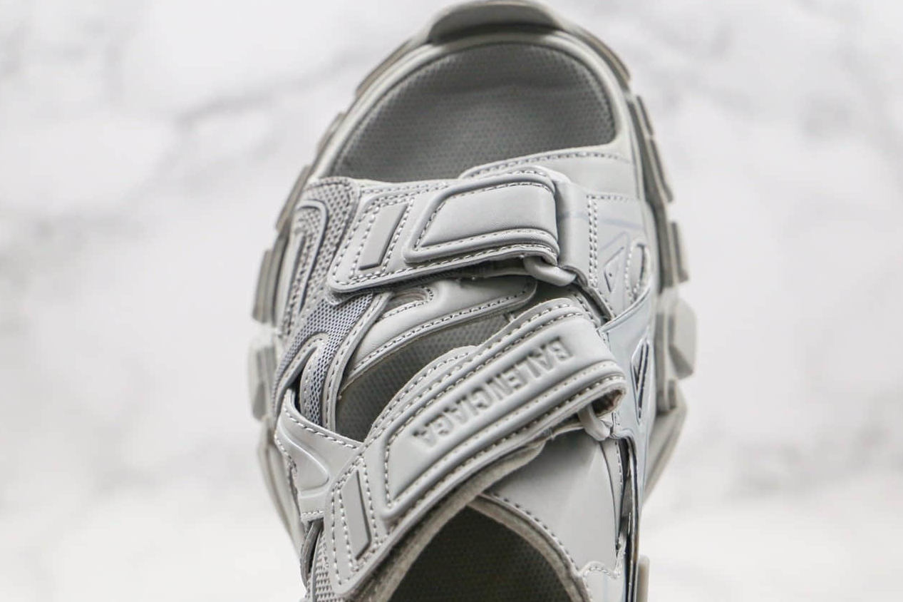 Balenciaga Track Sandal Grey 617542W2CC11203 - Stylish and Comfortable Sandals