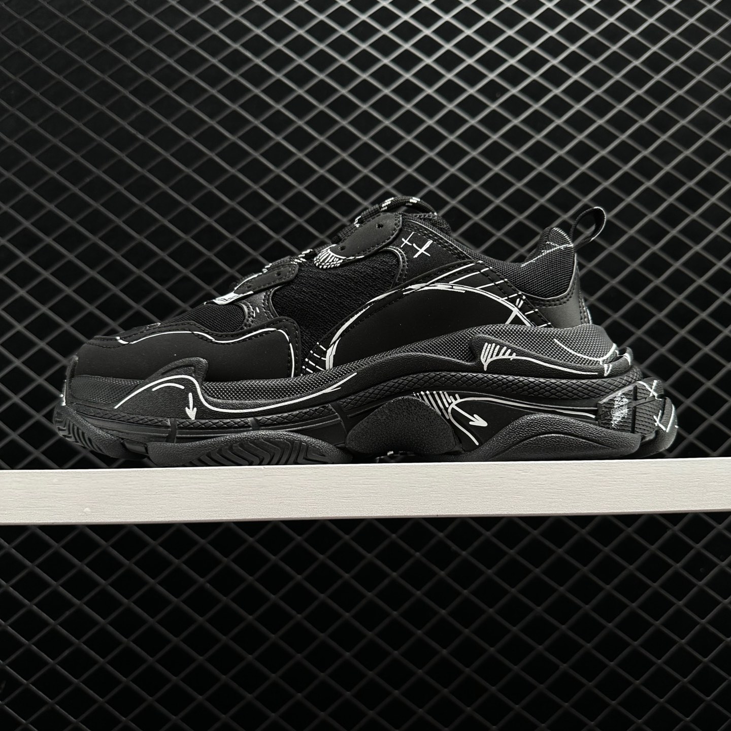 Shop Exclusive Balenciaga Triple S Sketch Print Sneakers - Limited Edition
