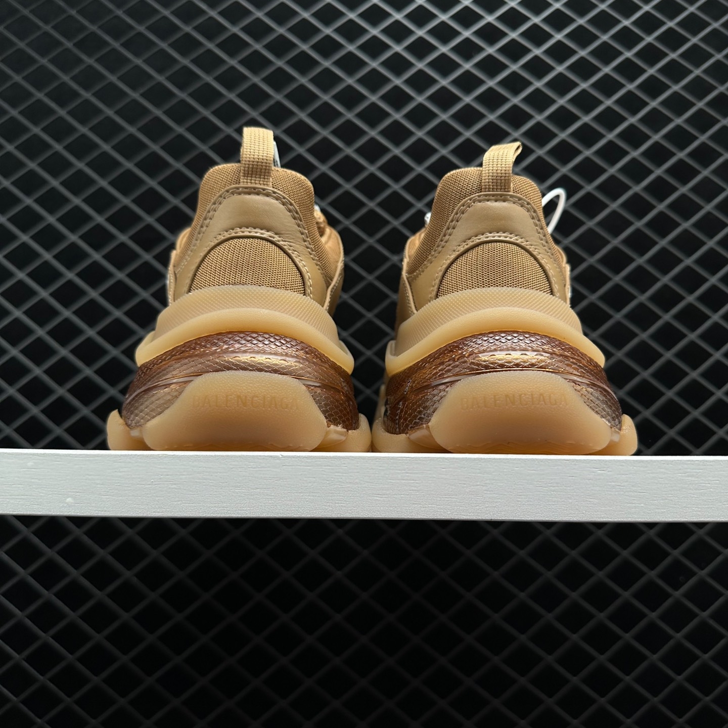 Balenciaga Triple S Clear Sole Brown 541624W2GA12706 | Premium Chunky Sneakers