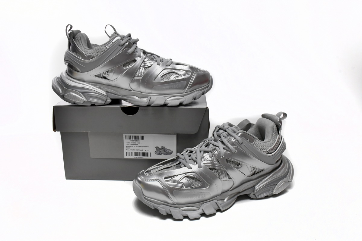Balenciaga Track 'Silver' 542023 W2FS3 8100 - Trendy Sneakers for Men