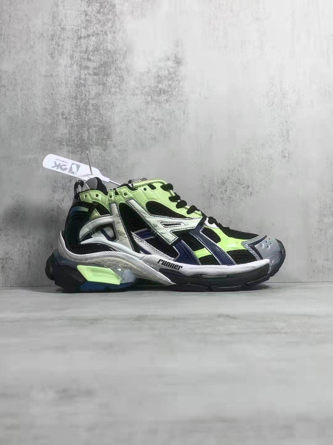 Balenciaga Runner Sneaker Gray Blue Green 677402 W3RB5 5179 - Shop Now!