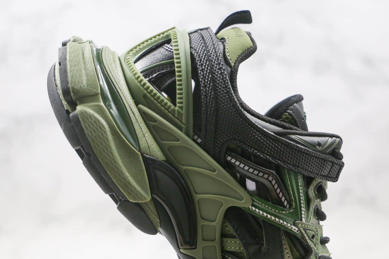 Balenciaga Track.2 Sneaker 'Khaki Black' - 568614 W3AE1 2311: Vibration of Power, Culture, and Style