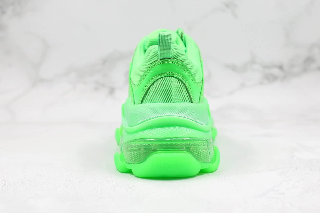 Balenciaga Triple S Daddy Shoes Green 544351W2GR13801 - Trendy Designer Sneakers for Men
