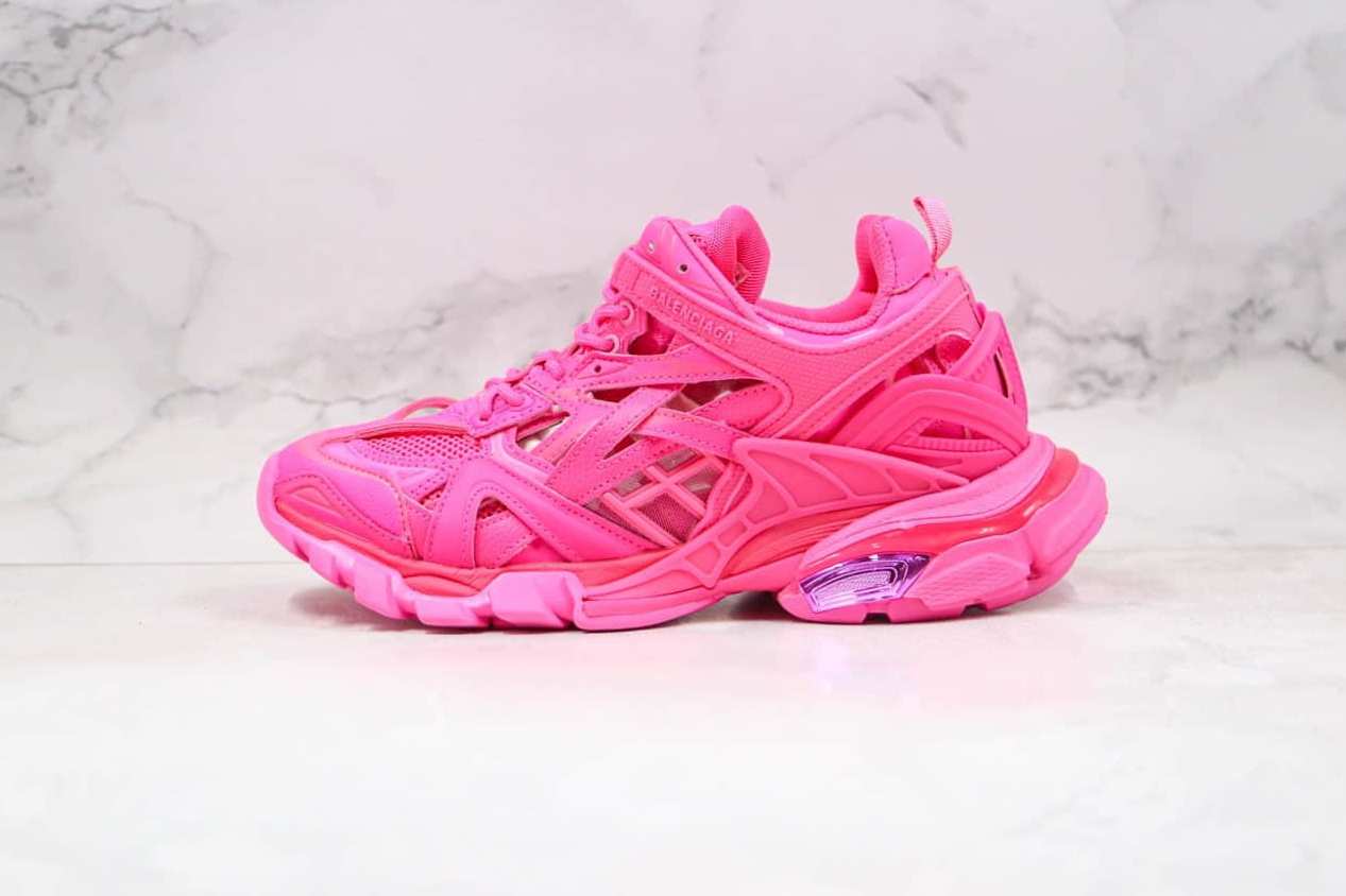 Balenciaga Track.2 Trainer 'Fluo Pink' - Bold Style and Vibrant Color