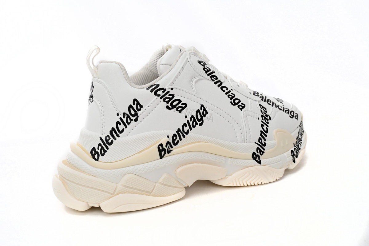 Balenciaga Wmns Triple S 'Logotype - White' 524039 W2FAB 9010 - Fashion Statement Footwear