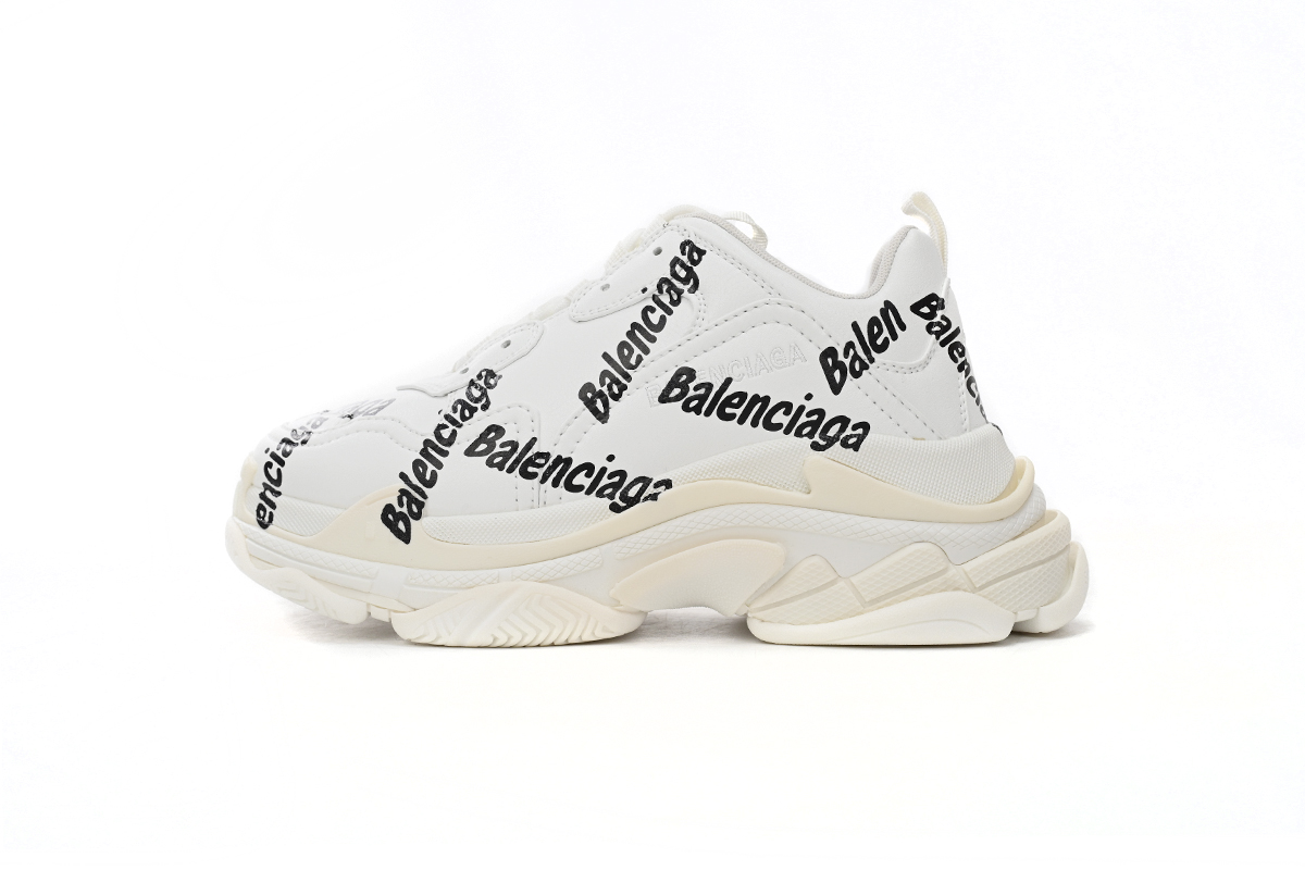 Balenciaga Wmns Triple S 'Logotype - White' 524039 W2FAB 9010 - Fashion Statement Footwear