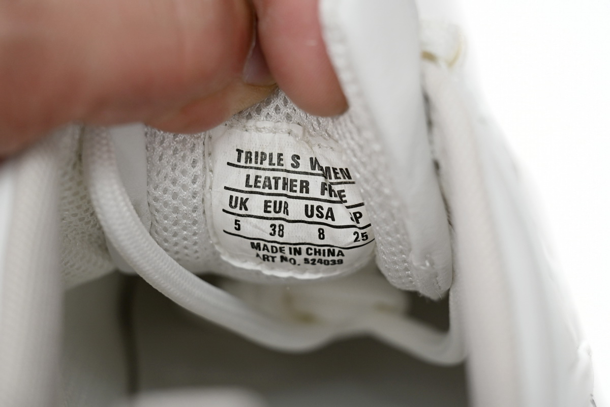 Balenciaga Wmns Triple S 'Logotype - White' 524039 W2FAB 9010 - Fashion Statement Footwear