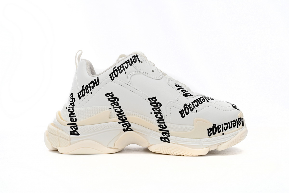 Balenciaga Wmns Triple S 'Logotype - White' 524039 W2FAB 9010 - Fashion Statement Footwear