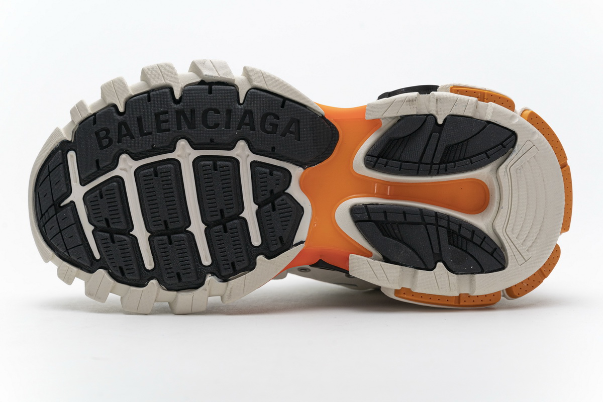 Balenciaga White Orange Track Trainer | 542436 W1GB7 9059