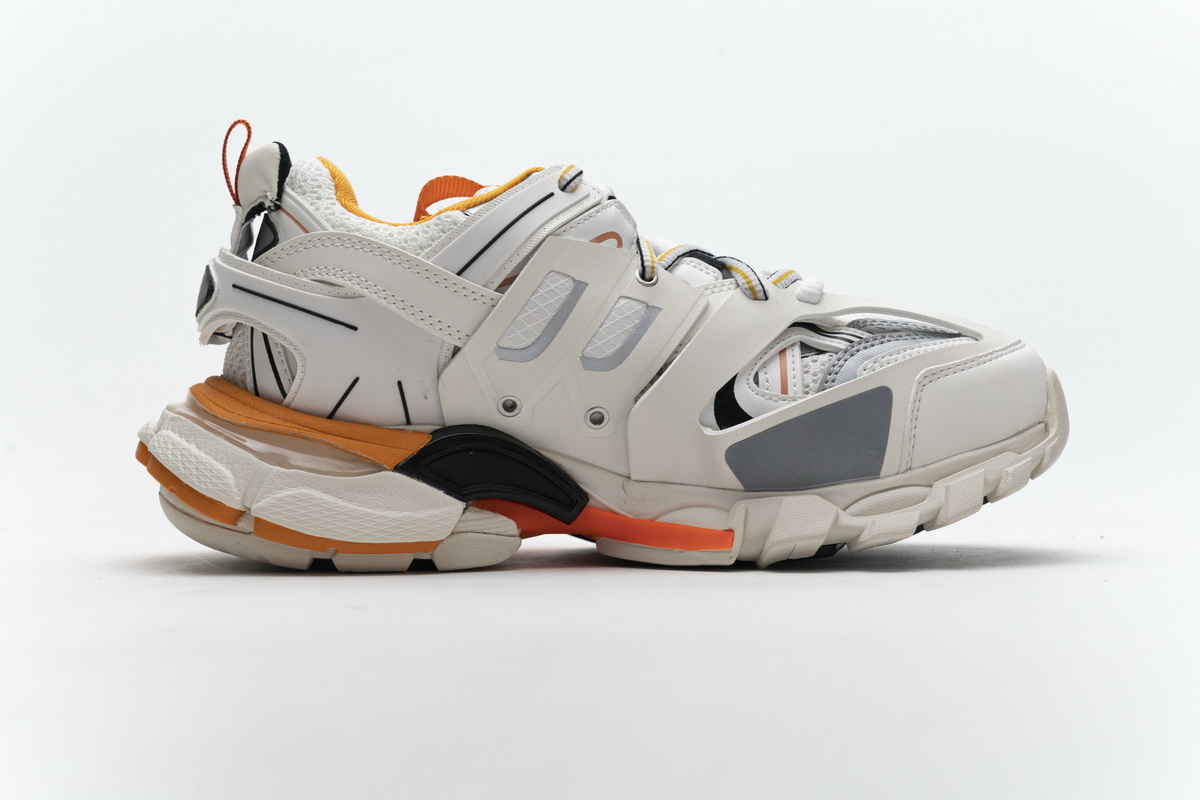 Balenciaga White Orange Track Trainer | 542436 W1GB7 9059