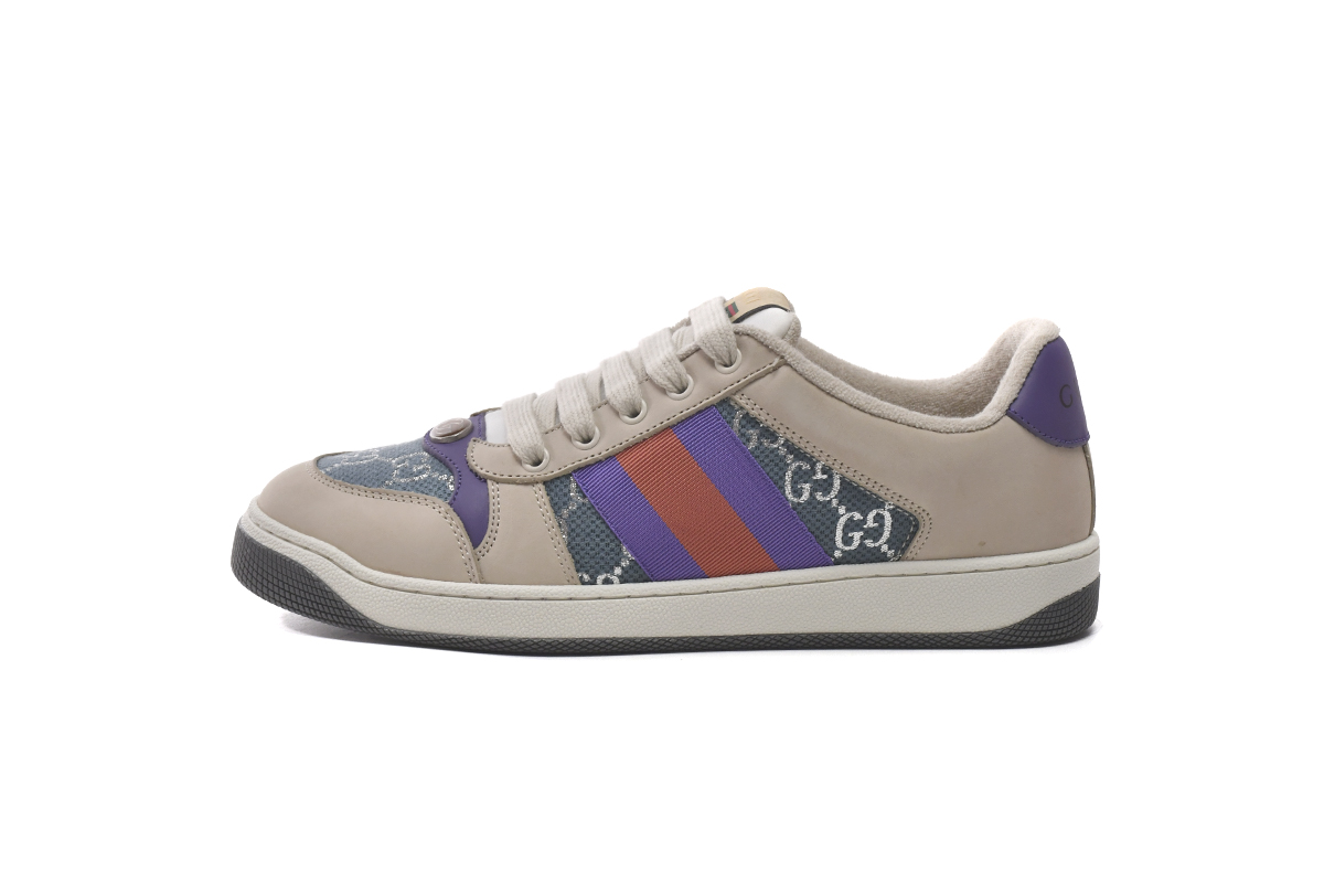 Gucci Screener 'Blue GG Lam' 577684 2C830 4690 | Authentic Gucci Sneakers