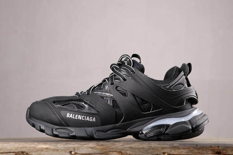 Balenciaga Track 1.0 Nylon Vintage Sneakers Black 542023W1GB11000 - Shop Now