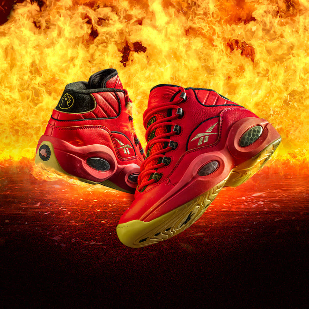 Reebok Hot Ones x Question Mid 'The Last Dab' Sneaker - Limited Edition GV7093