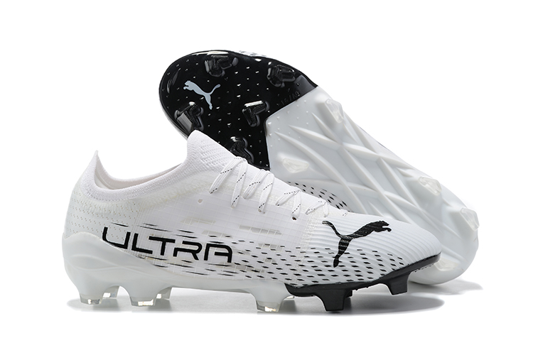 Puma Ultra 1.3 FG AG White Black - High Performance Football Boots
