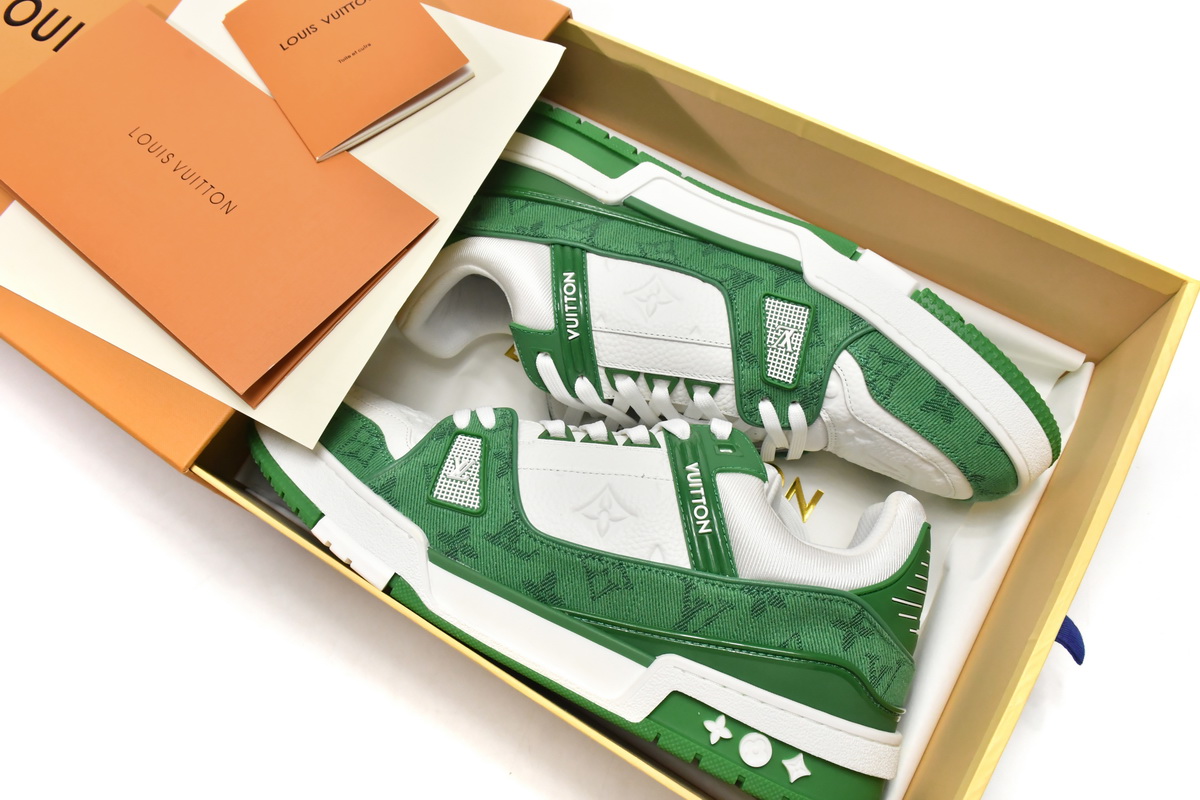 Louis Vuitton Trainer Green VL1201 - Stylish and Premium Footwear