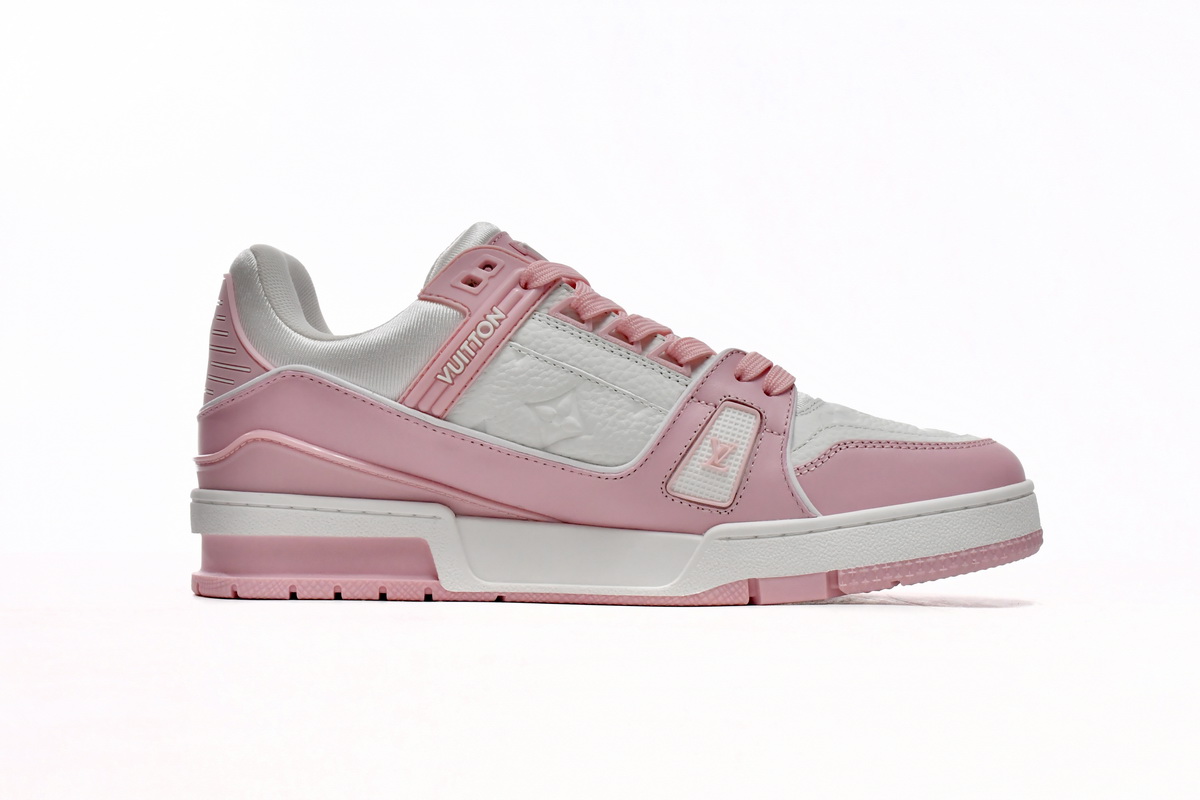 Louis Vuitton Trainer Rose Pink VL0231: Authentic luxury sneakers for a stylish statement.