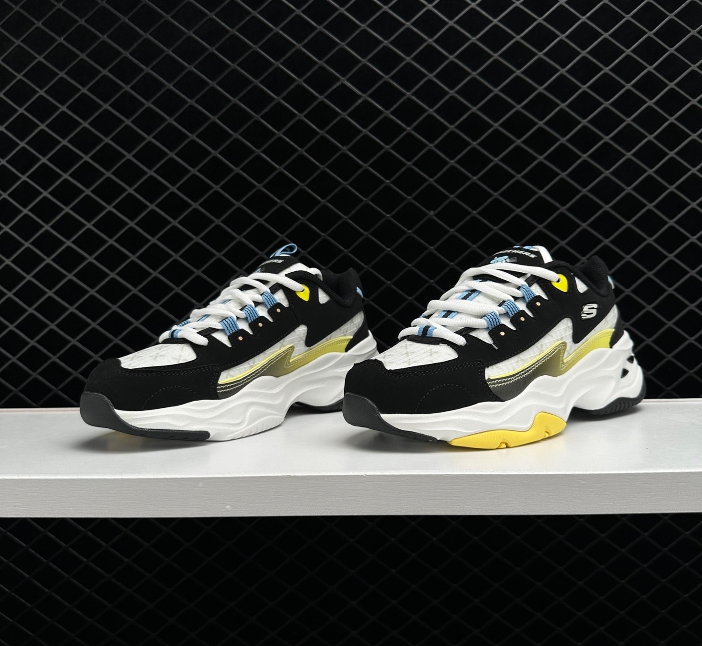 Skechers X One Piece D'lites 4.0 Black Multi-Color 894036-BKMT - Stylish and comfortable sneakers