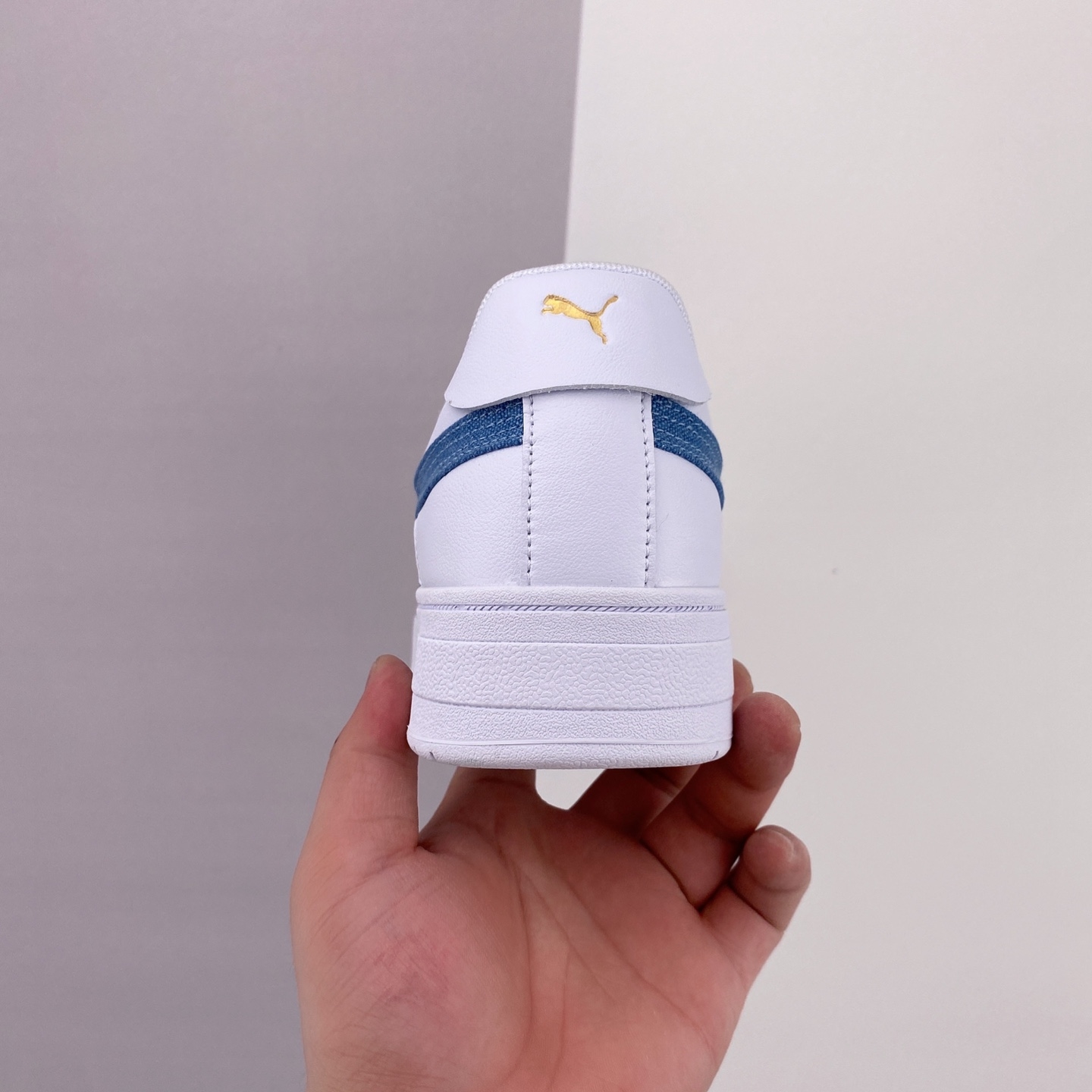 PUMA Ca Pro Denim Skateboarding Shoes Unisex White Blue | 385690-01 PUMA Ca Pro Denim Skateboarding Shoes Unisex White Blue | 385690-01