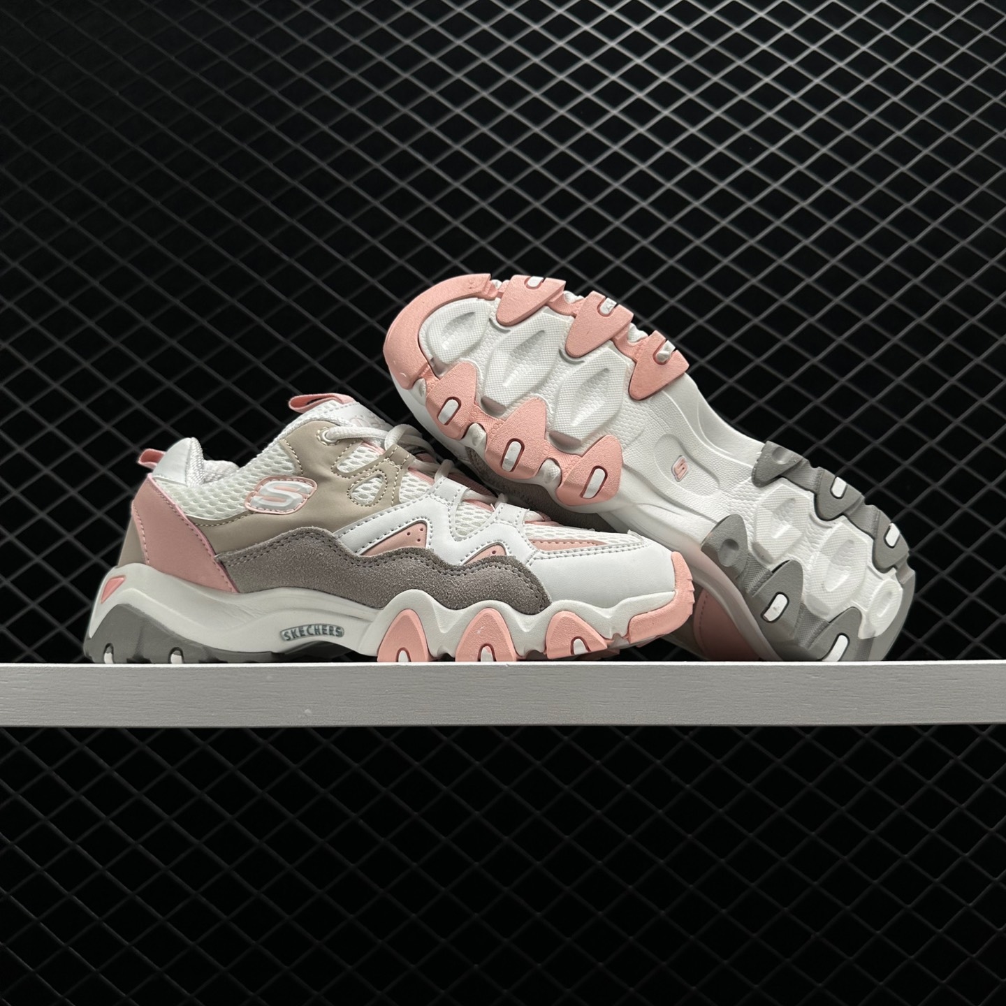 Skechers D'lites 2.0 Shoes White Pink 99999693-WGPK - Stylish and Comfortable Footwear