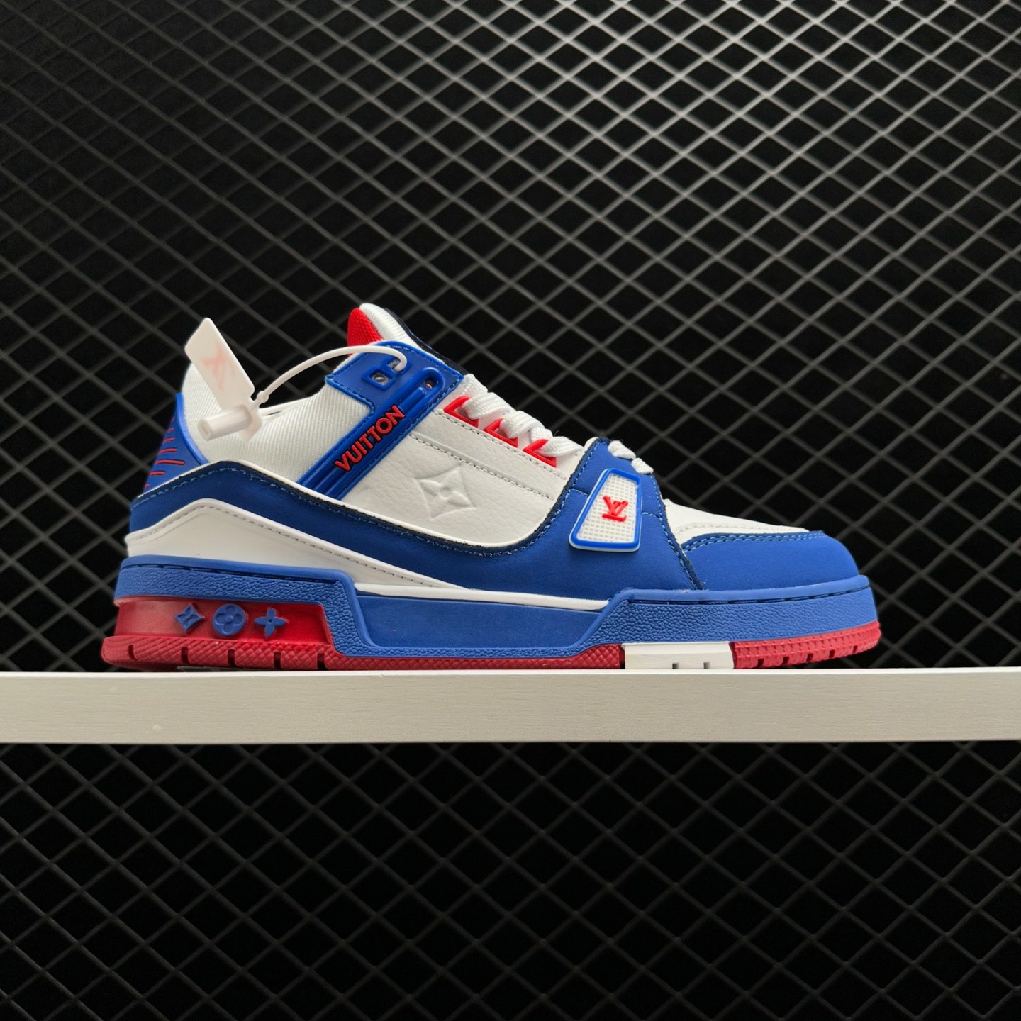 Louis Vuitton Trainer Sneaker 'White Blue Red' 1A8ZSY - Premium Footwear with Iconic Design