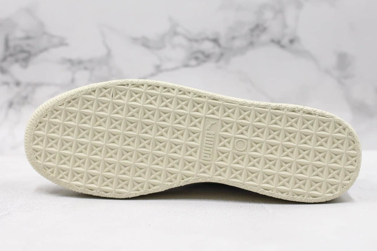 PUMA Basket Trim Casual Board Shoes - Black/White | Style 369641-01