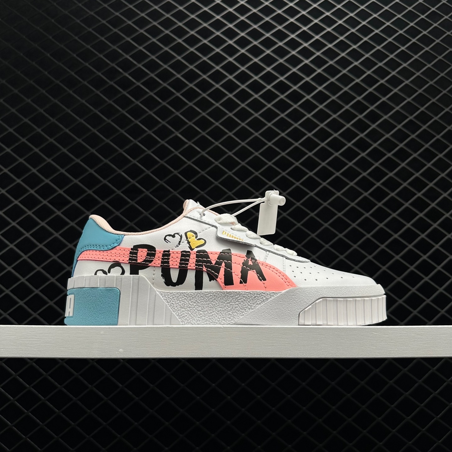 Female PUMA Cali Skate Shoes - White Pink 373038-02 | Trendy and Comfortable Sneakers