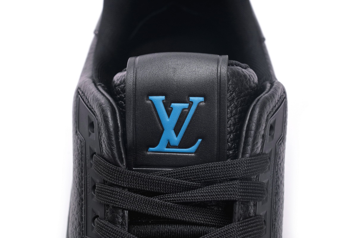 Louis Vuitton Trainer Black Litchi Pattern FD0226 - Premium Luxury Fashion Footwear