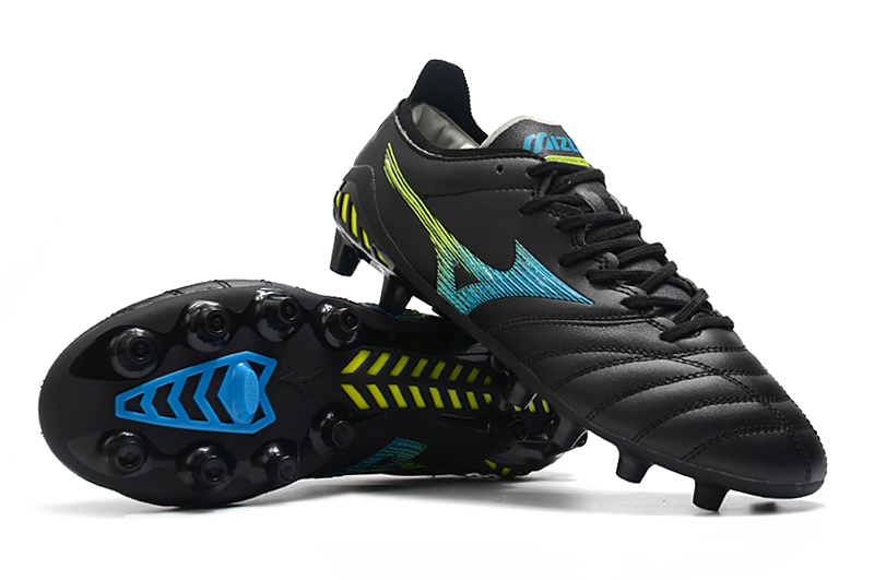 Mizuno Morelia Neo III Cyber Beta Japan FG Black Blue - P1GA2090-018 | Lightweight and Stylish Football Boots