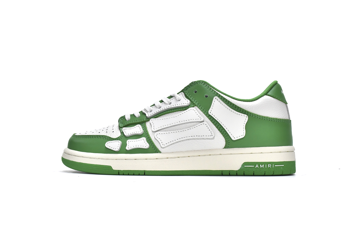 Amiri Skel Top Low 'Green White' MFS003-344: Stylish and edgy men's sneakers