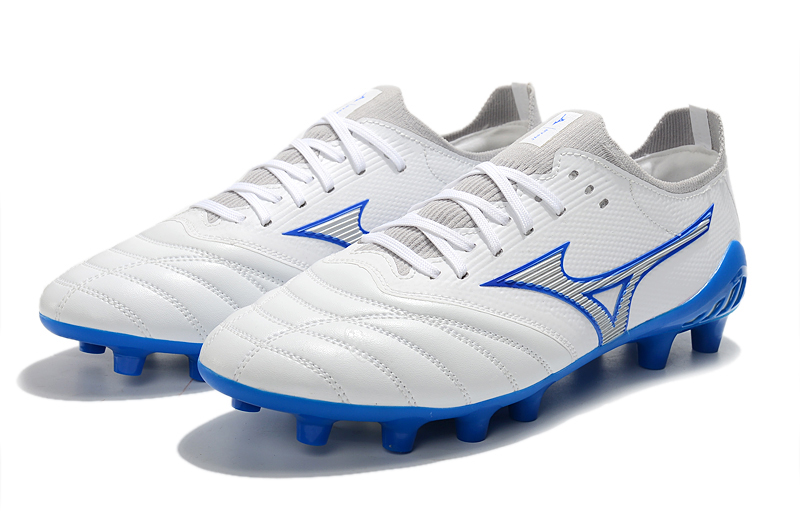 Mizuno Morelia Neo III Beta Elite White Blue P1GA229125 - Lightweight Performance Football Boots