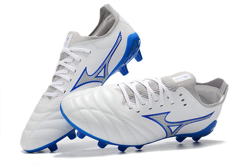 Mizuno Morelia Neo III Beta Elite White Blue P1GA229125 - Lightweight Performance Football Boots