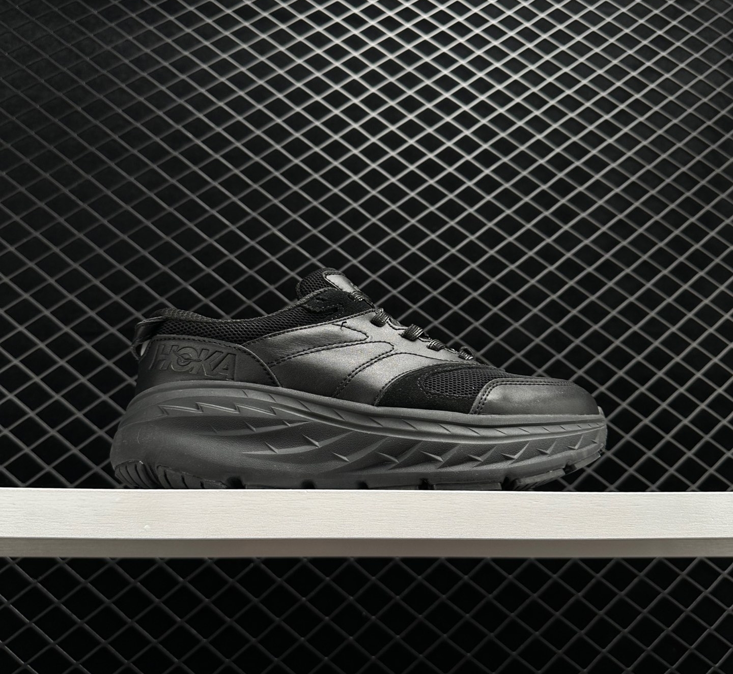Hoka One One Bondi L Black 1110538-BRVN | Premium Cushioned Running Shoes