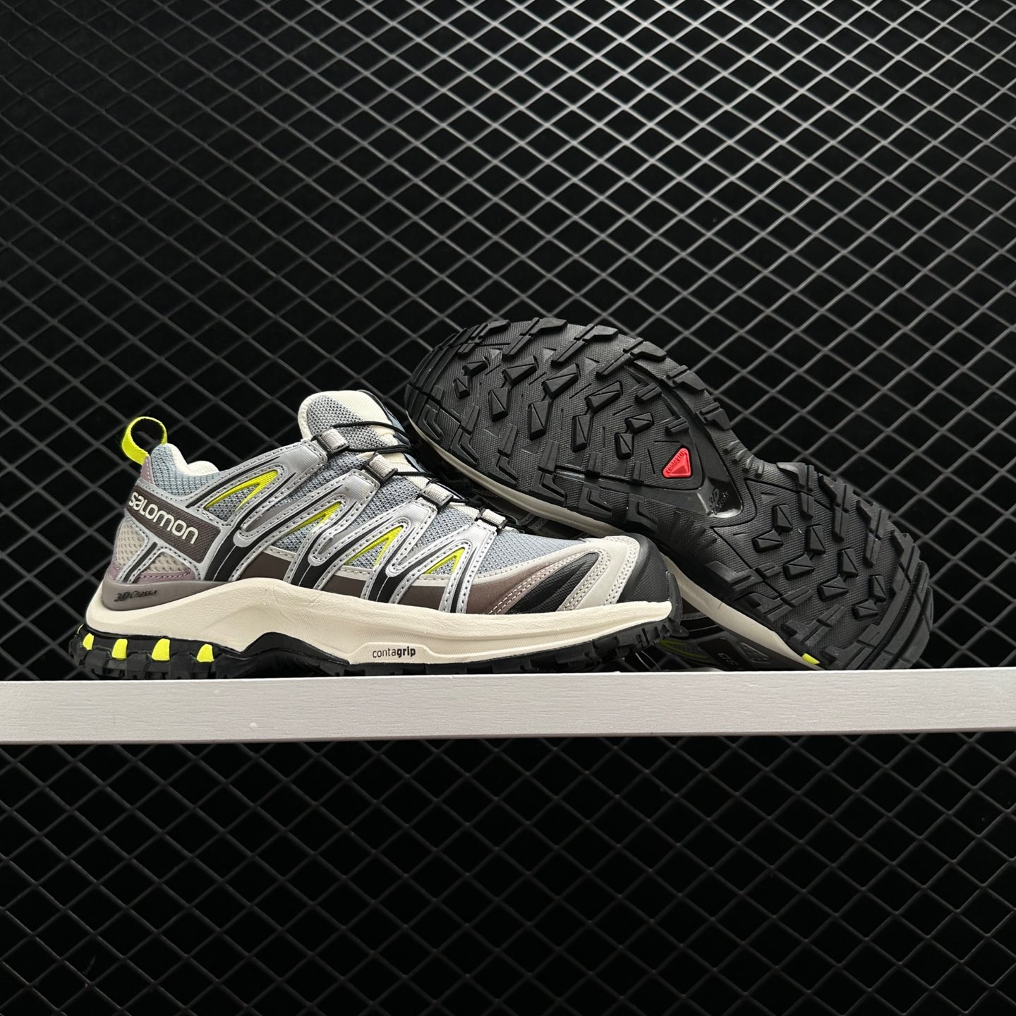 Salomon XA Pro 3D Quarry Lime Punch | L41232200 - Durable Trail Running Shoe
