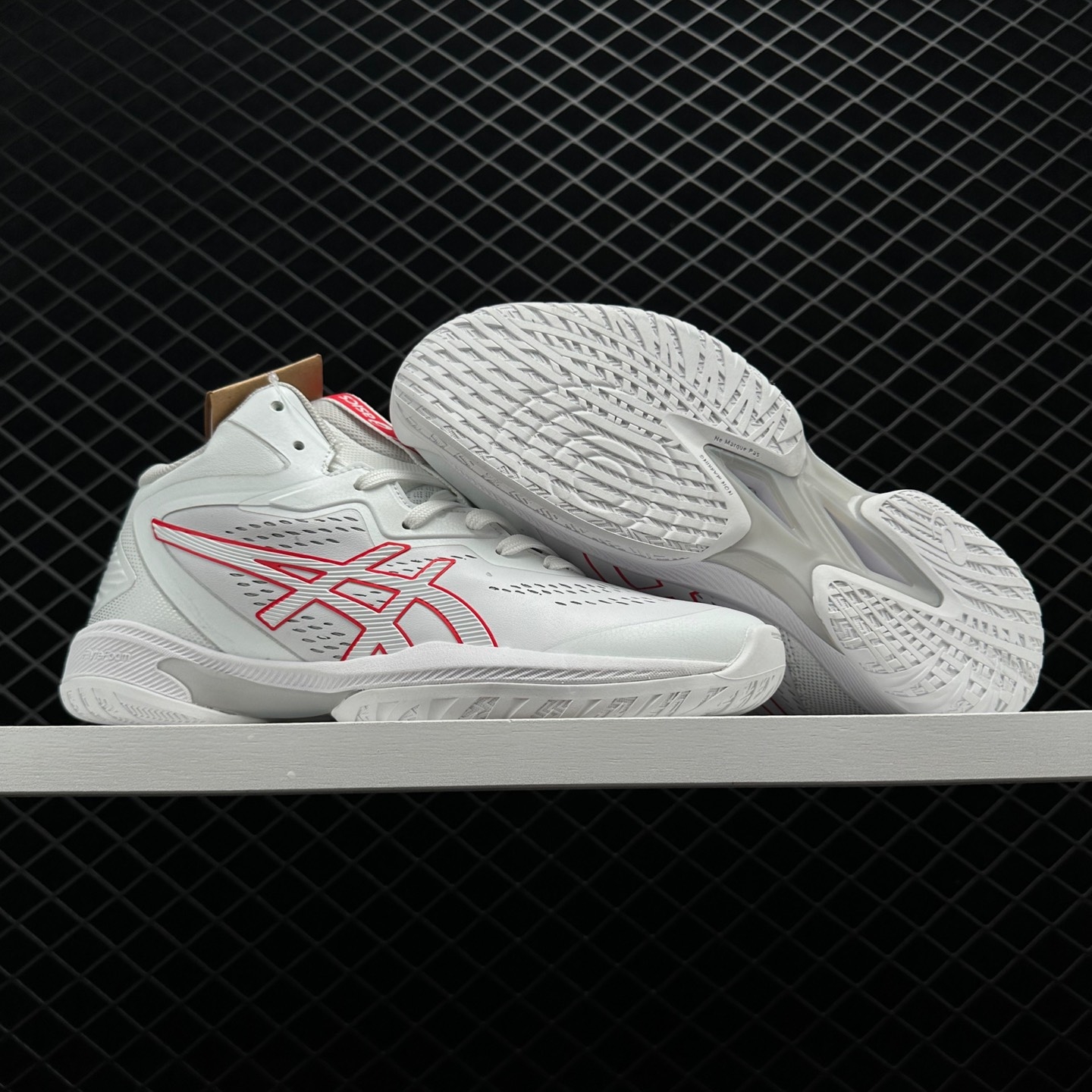Asics Gel-Hoop V15 Basketball Shoes - White Red | Top Performance Footwear