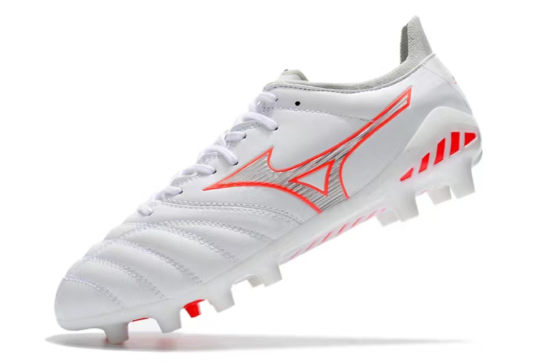 Mizuno Morelia Neo 3 FG Football Boots - White Orange: Lightweight and Stylish