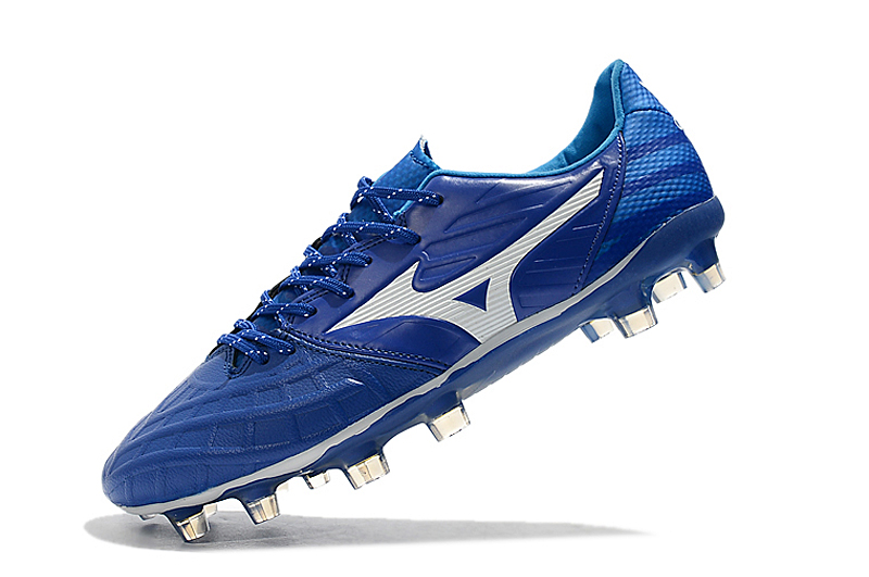 Mizuno Rebula V3 FG Blue White Boots - Premium Soccer Footwear