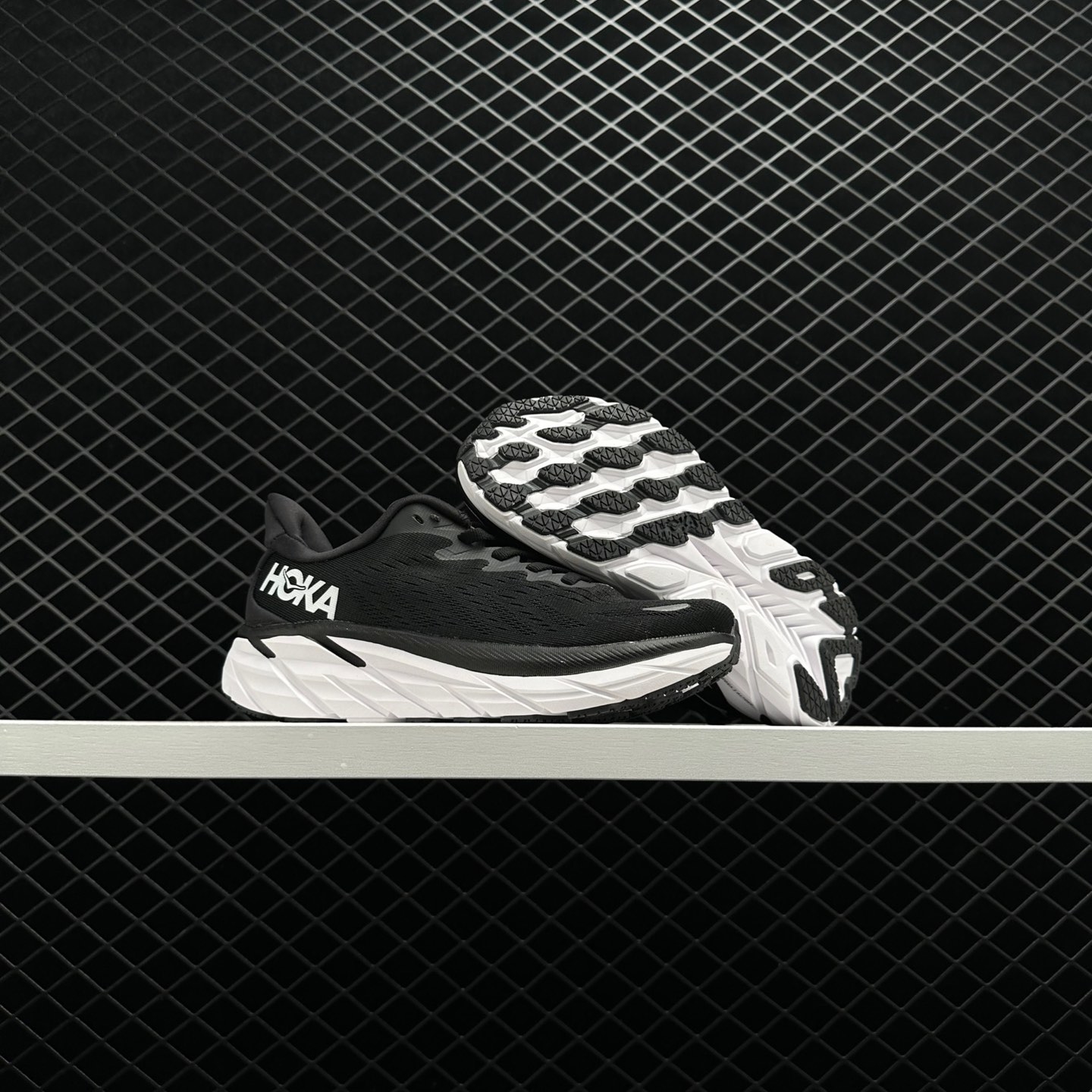 Hoka One One Clifton 8 Black White 1119393-BWHT - High-Performance Athletic Footwear