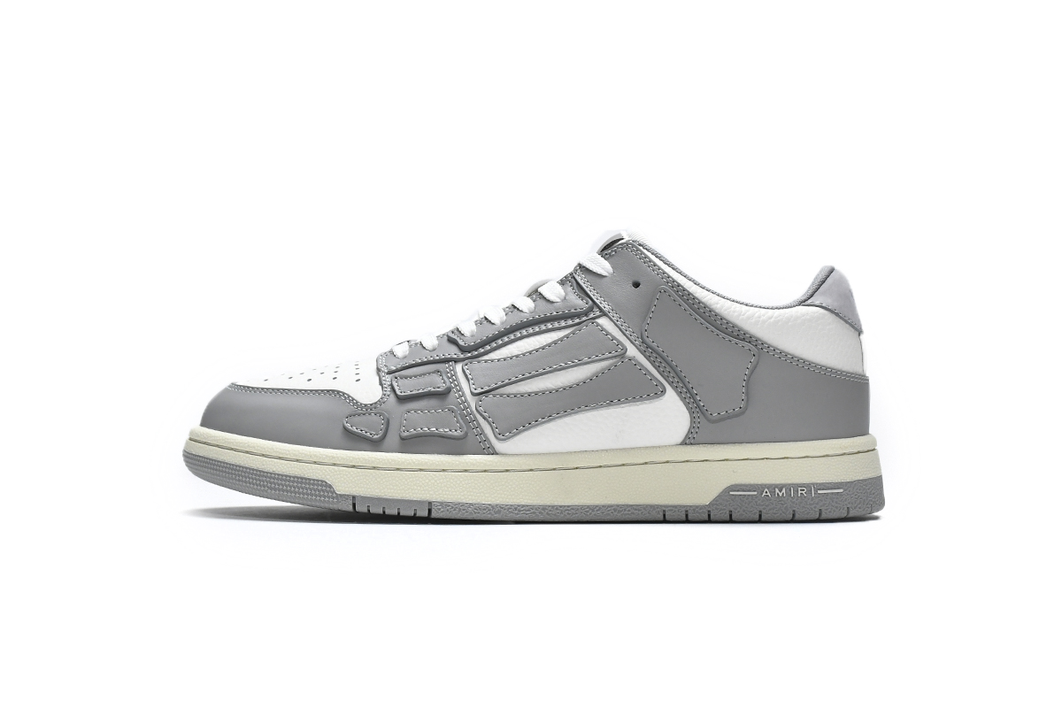 Amiri Skel Top Low White Grey MFS003-043 | Premium Sneakers for Men