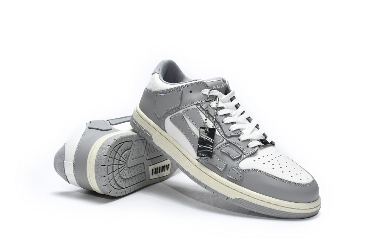 Amiri Skel Top Low White Grey MFS003-043 | Premium Sneakers for Men