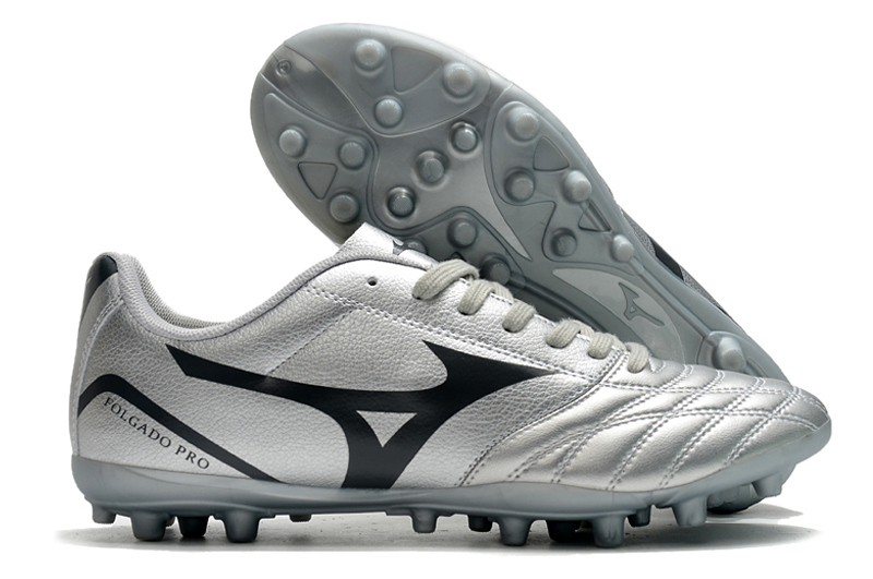 Mizuno Folgado Pro - Society Football Boots in Silver Grey