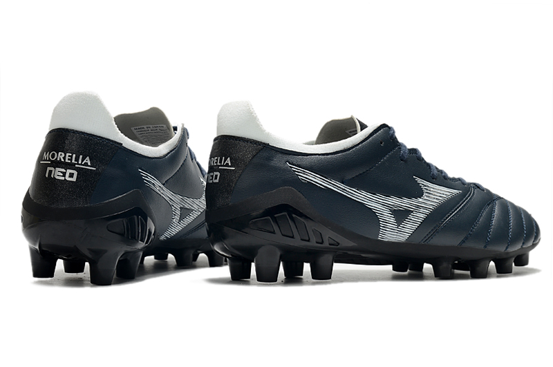 Mizuno Morelia Neo 3 FG Football Boots - Black & White | Lightweight and Durable Design