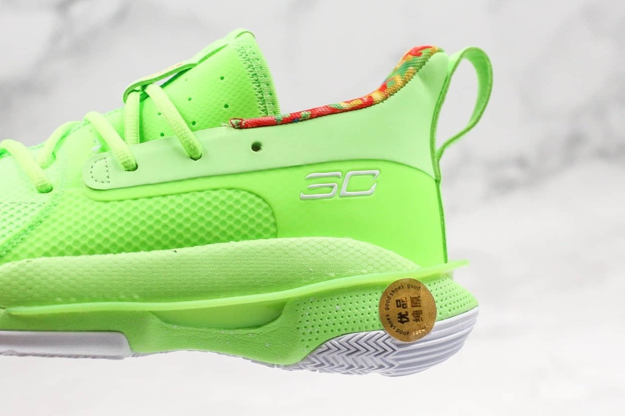 Under Armour Sour Patch Kids x Curry 7 'Lime' 3021258-302 - Exclusive Basketball Shoes for Kids