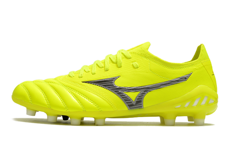 Mizuno Morelia Neo III Beta Japan Fg - Safety Yellow Black | Top-quality football boots for ultimate performance