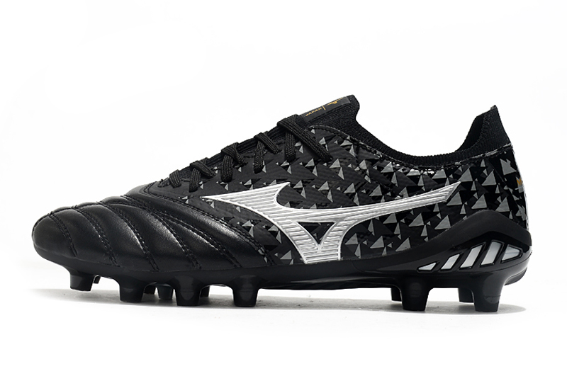 Mizuno Morelia Neo lll Elite FG Origami - Black Galaxy Silver | Premium Football Boots