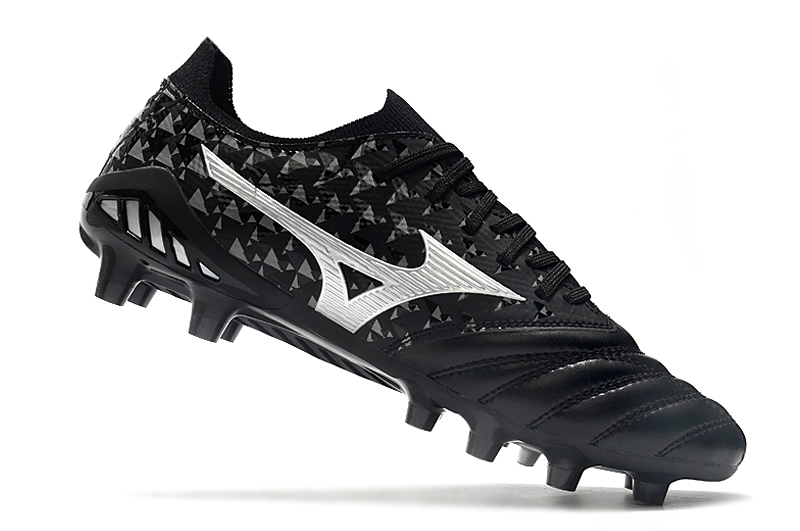Mizuno Morelia Neo lll Elite FG Origami - Black Galaxy Silver | Premium Football Boots